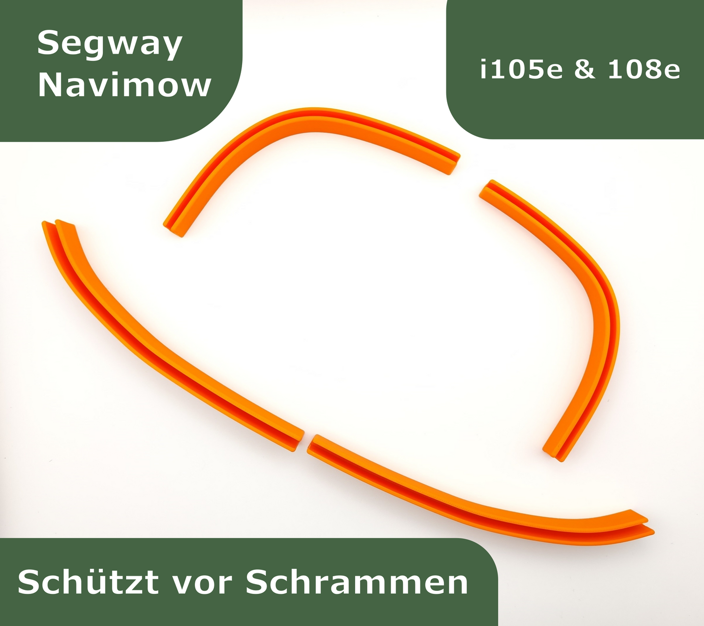 Kantenschutz für Segway i105e & i108e Navimow Bumper tuning orange