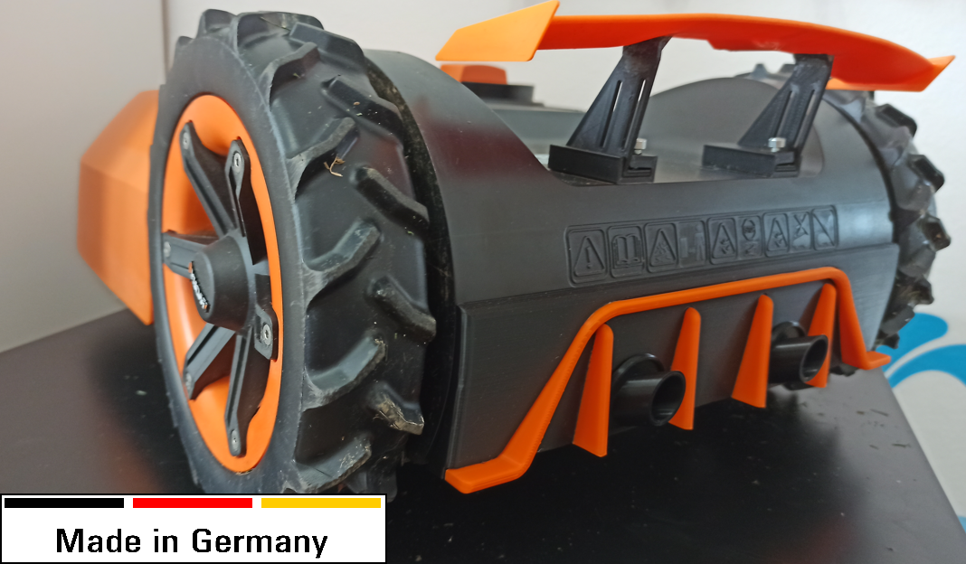 ✓ WORX Landroid Heckspoiler für M500 M700 aus 3D Druck ABS ✓ WORX Spoiler ✓ WORX Spoiler ✓ Kress und viele mehr ✚ stresslos & schnell ✚ Express ➨ hochwertigen und günstigen 3D Druck jetzt kaufen!